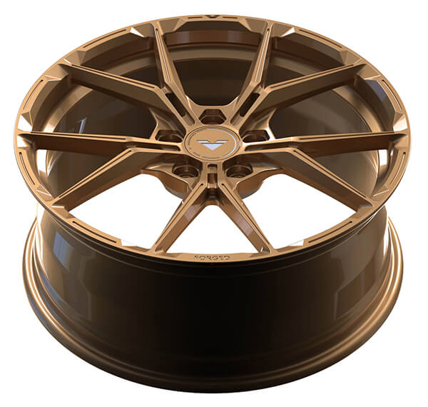 polished bronze wheels