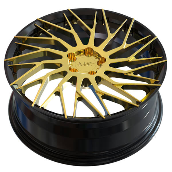 gold staggered rims