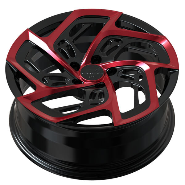 wheels red and black