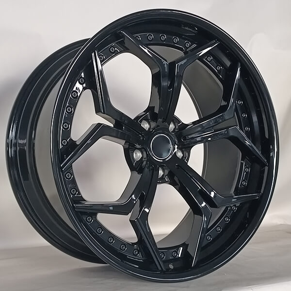 multi-piece black wheels