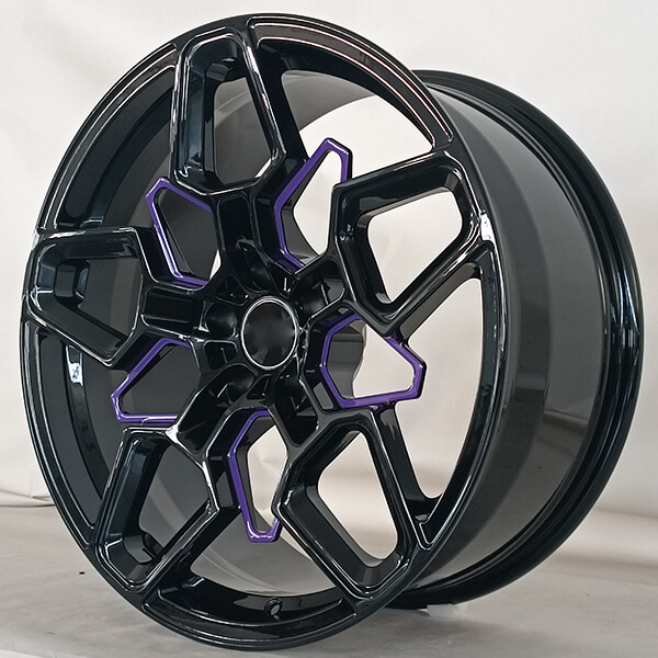black and purple wheels