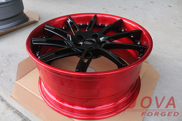 red and black wheels