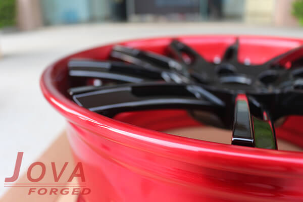 red and black rims supplier