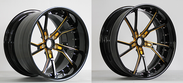2-piece forged aluminum alloy wheels