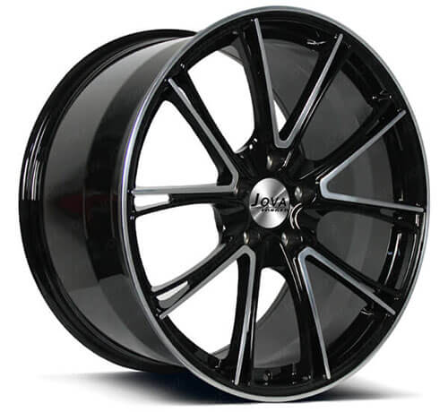 gloss black machined rims