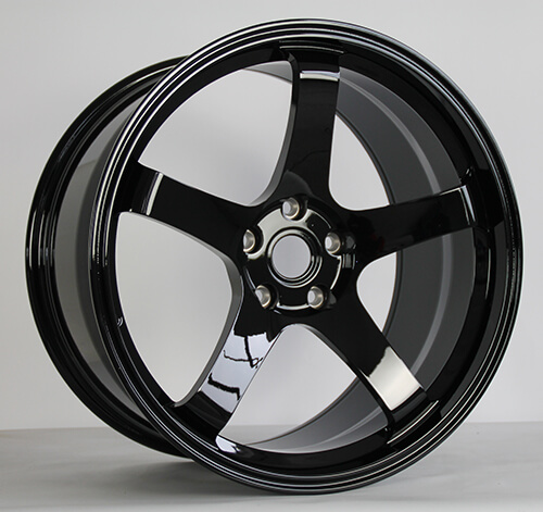 5 spoke black rims