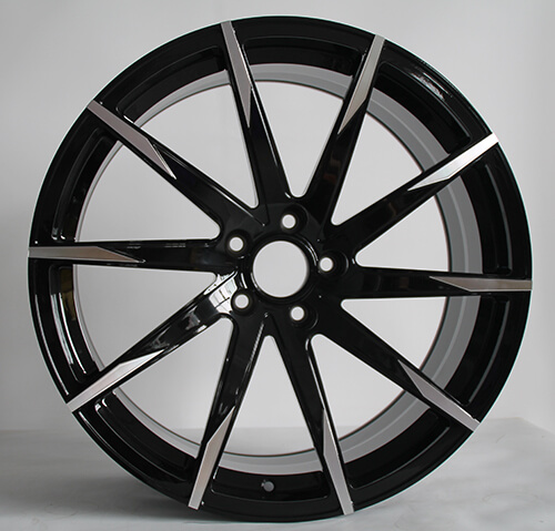 black machined wheels