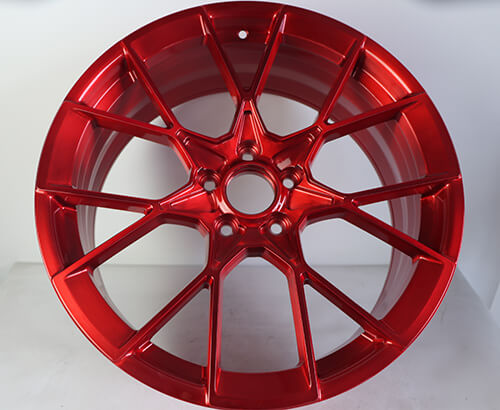 brushed aluminum wheels red