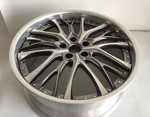 grey machined wheels
