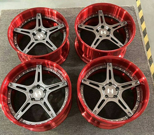 2 piece forged car wheels