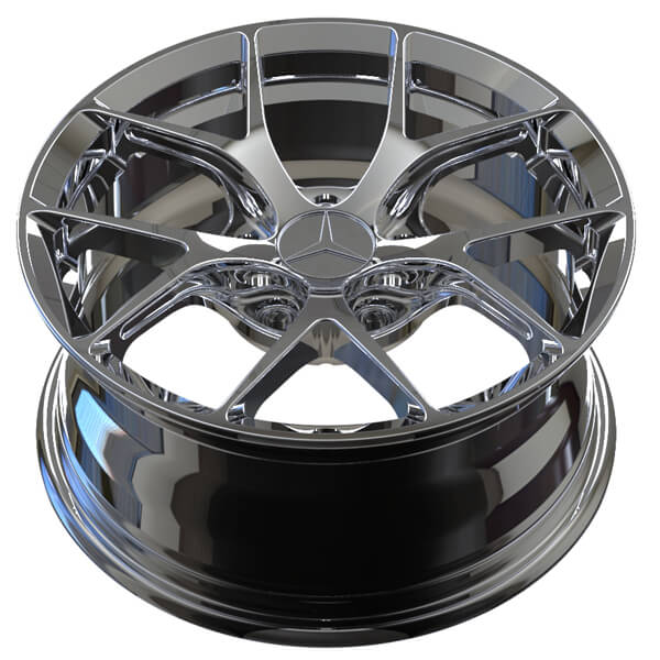 mercedes chrome wheels