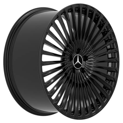 mercedes black wheels