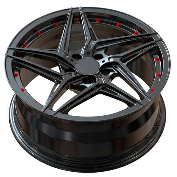 vw golf rims black