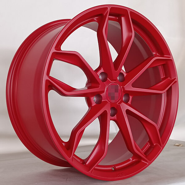 porsche red wheels