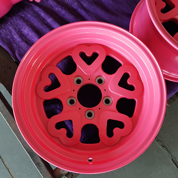 rose heart rims