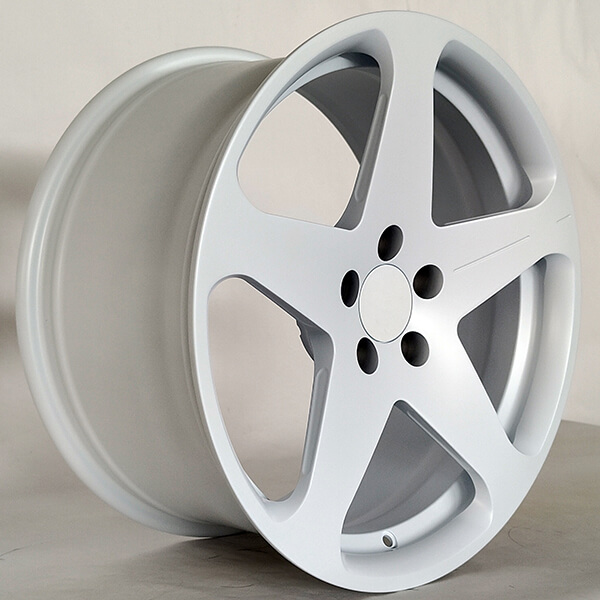 5 spoke white wheels