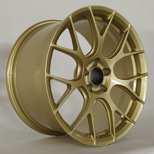 gold car wheels for ford mustang