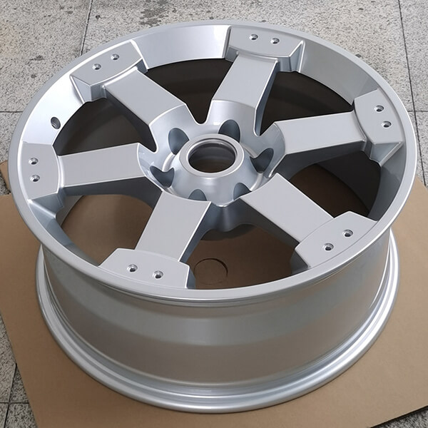 6 spoke silver rims