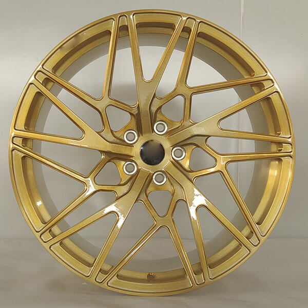 gold and brushed wheels