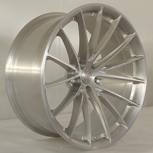 multi spoke brushed wheels