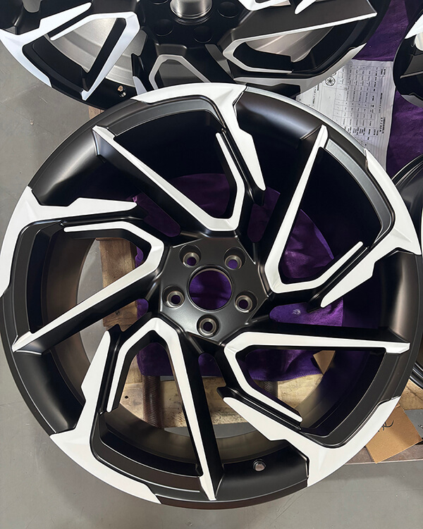 black and white rims