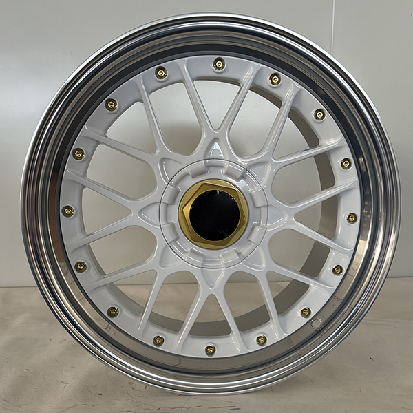 white rims with polished lip