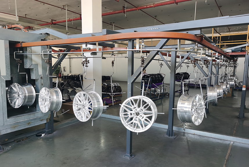 jova wheels factory paiting workshop