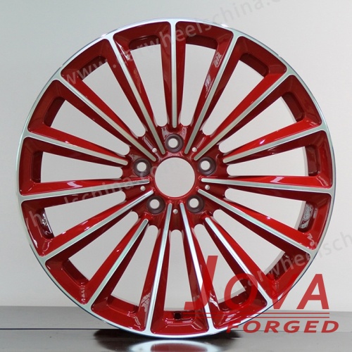 Forge racing wheels red machined face concave
