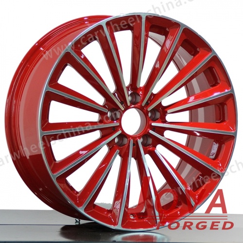Forge racing wheels red machined face concave