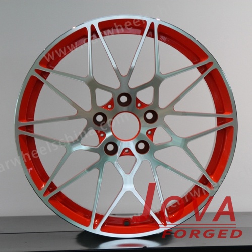 White rims with red trim machined lip 19 inch