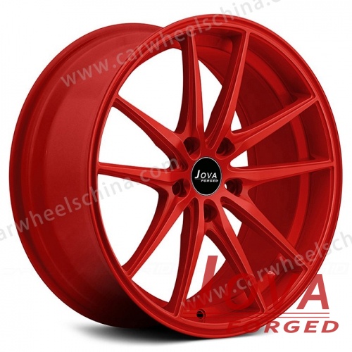 Red wheels rims forged 10 spokes 5 hole