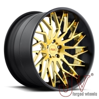 Fuel two piece wheels black yellow 18 inch rims suppliers,Fuel two ...