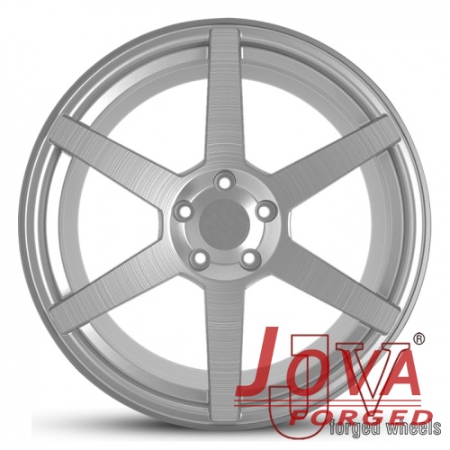 brushed aluminum rims silver forged for aftermarket