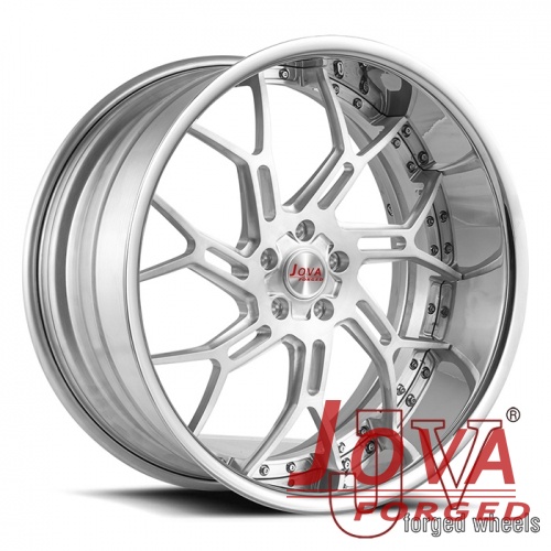 the silver color custom concave lip SUV wheels