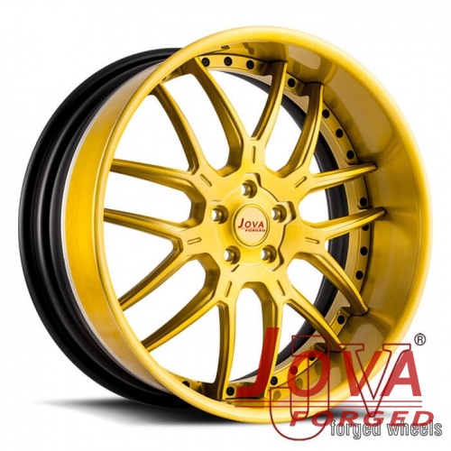 black and gold rims forged wheels for sale