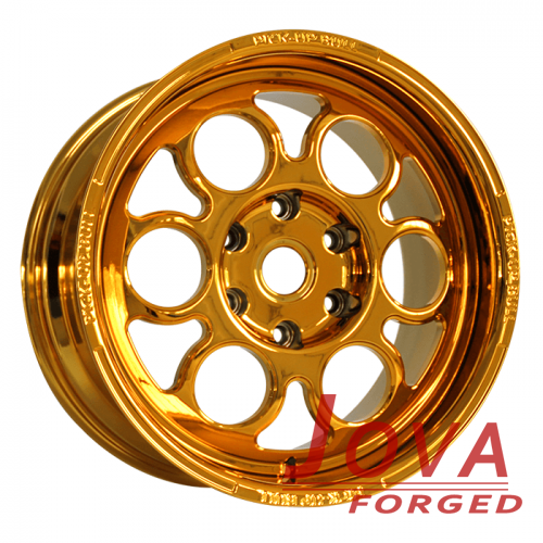 Custom staggered gloss golden bmw m5 wheels