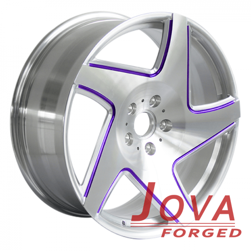 Custom silver rims machined wheels for bmw x5