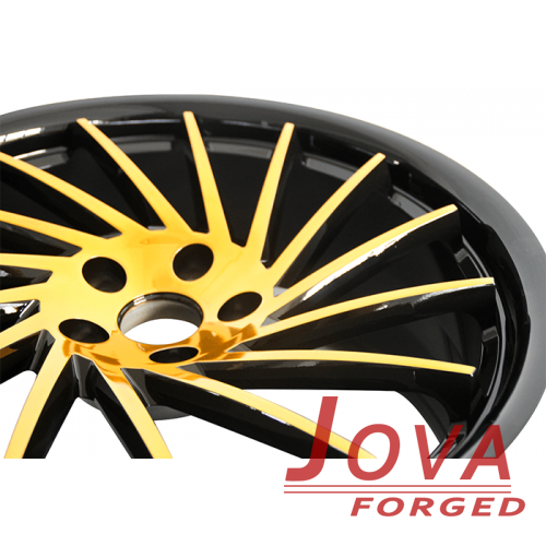 custom wheels for cars gloss black and gold rims oem