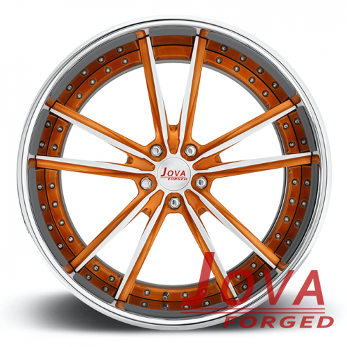 polished aluminum truck wheels forged alloy two piece