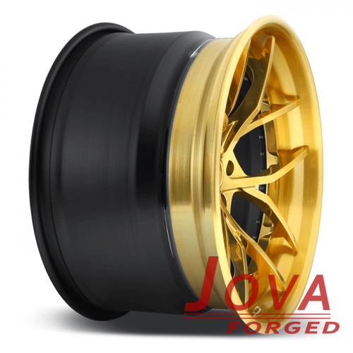 Custom three piece wheels forged rims with rivets