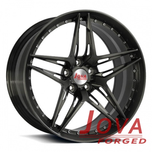 custom forged alloy wheels star spoke with rivets