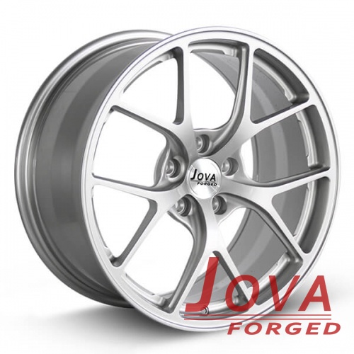 custom platinum rims monoblock forged wheels silver concave