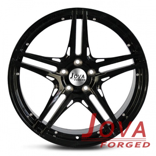 Custom 5 spoke concave wheels rims gloss black