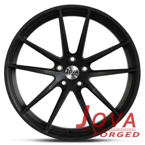matte black forged rims concave well balanced