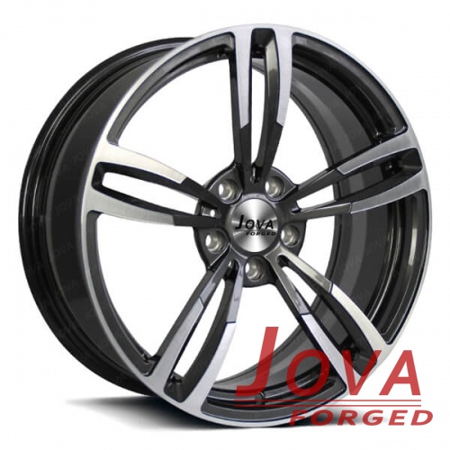 one piece concave wheels black machined face