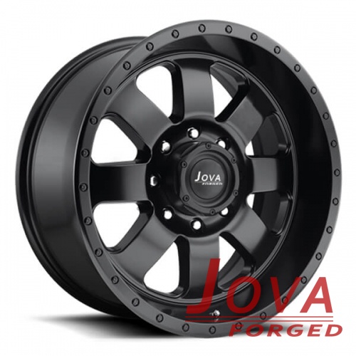 black off road wheels H type one piece forged