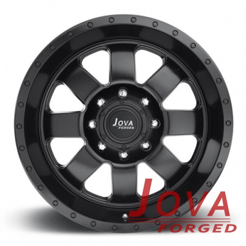 black off road wheels H type one piece forged