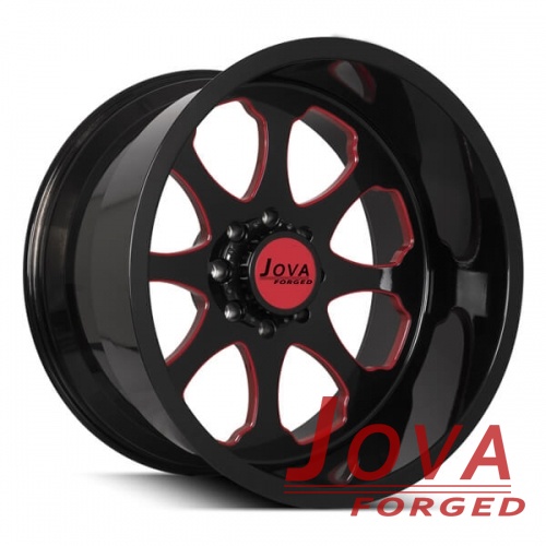 22x12 off road wheels black and red