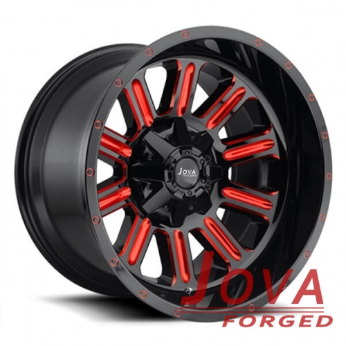 off road beadlock wheels H type one piece forged