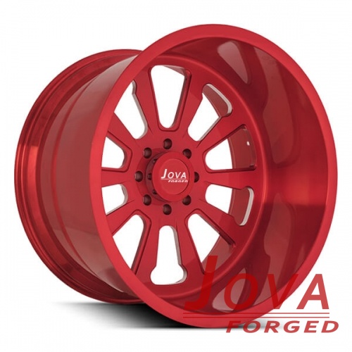 forged off road truck wheels red 20